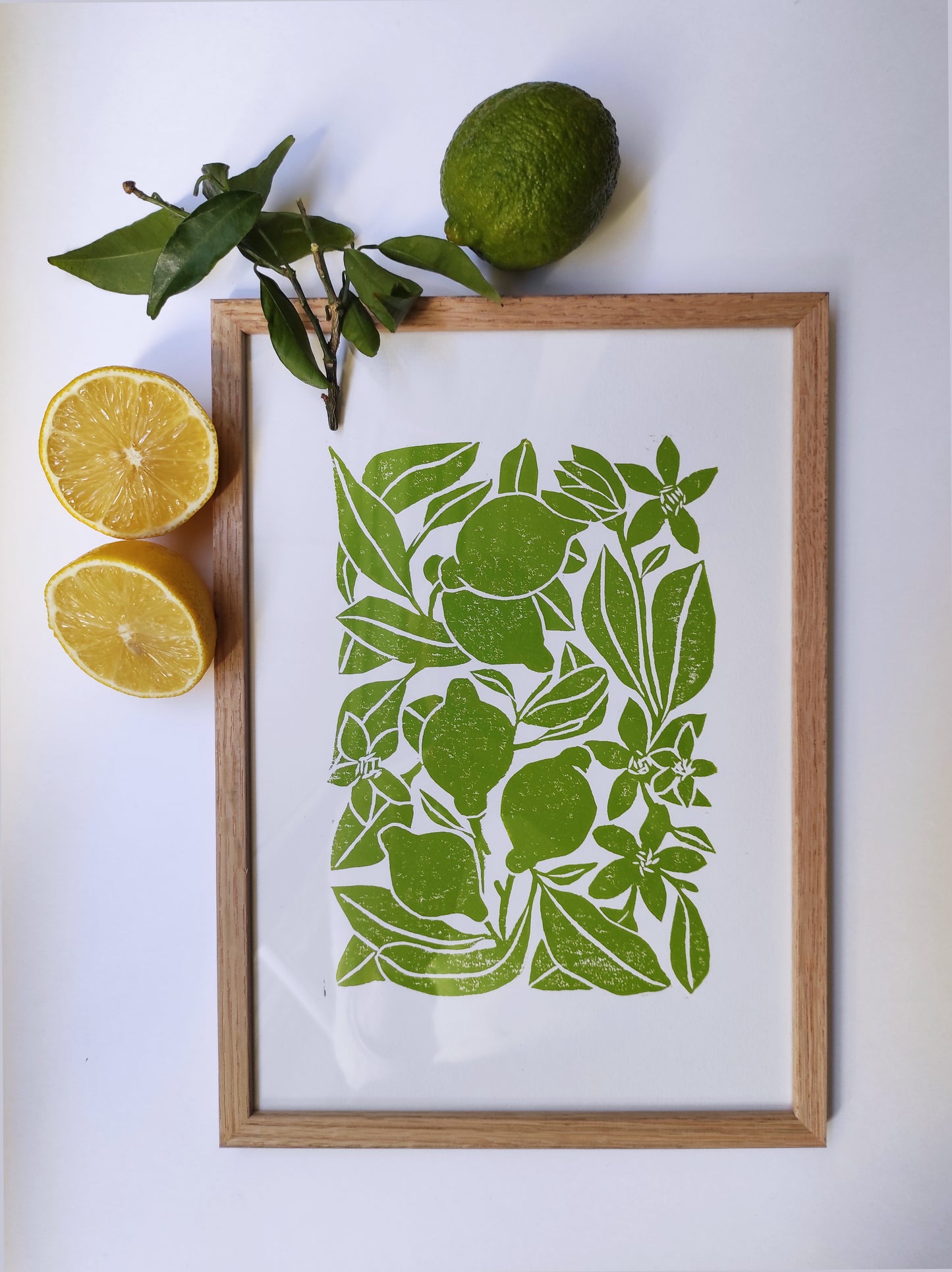 Les citrons verts Encrage à la main