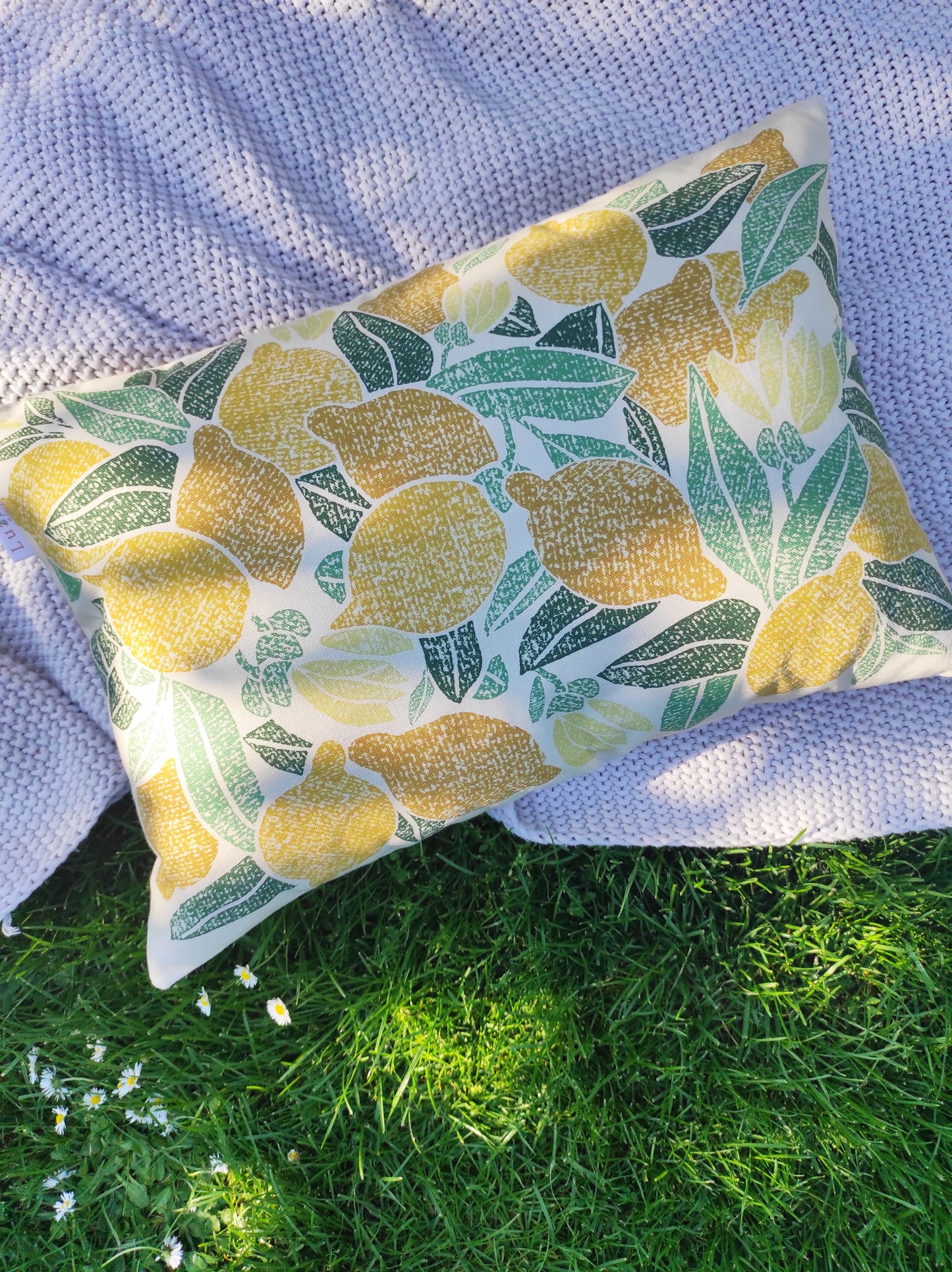 Coussin "Sieste sous les agrumes"
