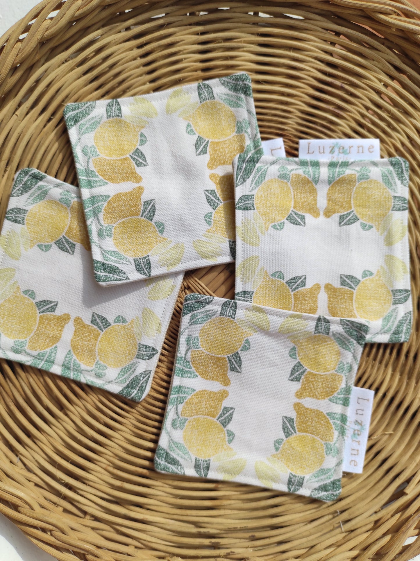 Quatre dessous de verre Balade sous les citronniers