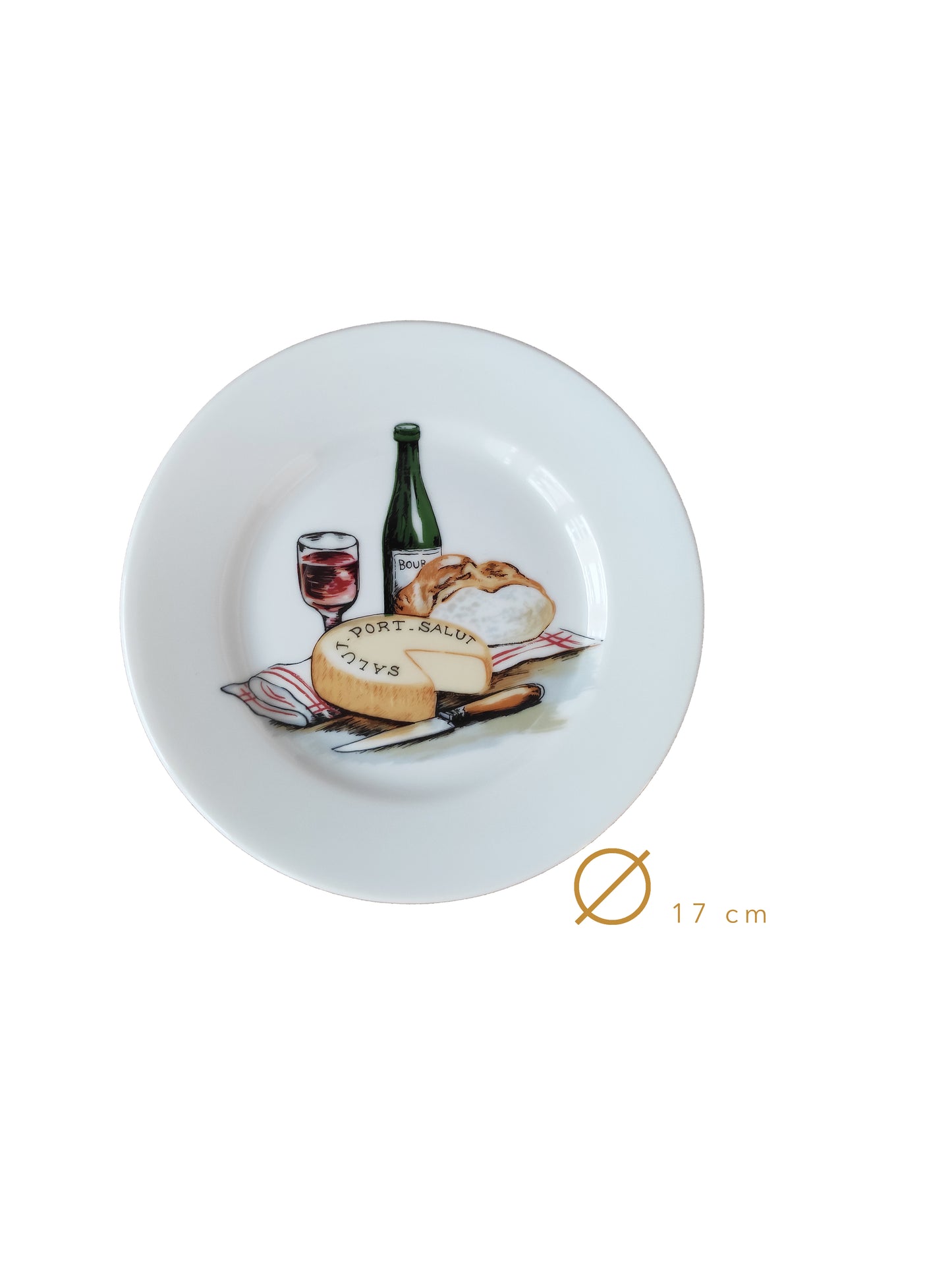 Six assiettes à fromage