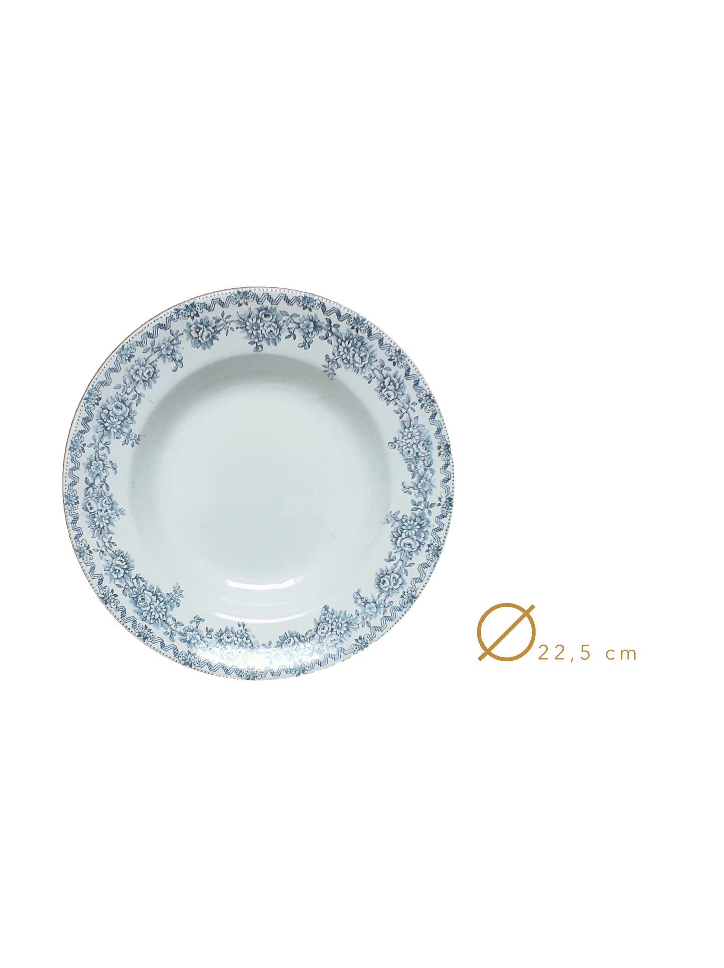 Deux assiettes terre de fer