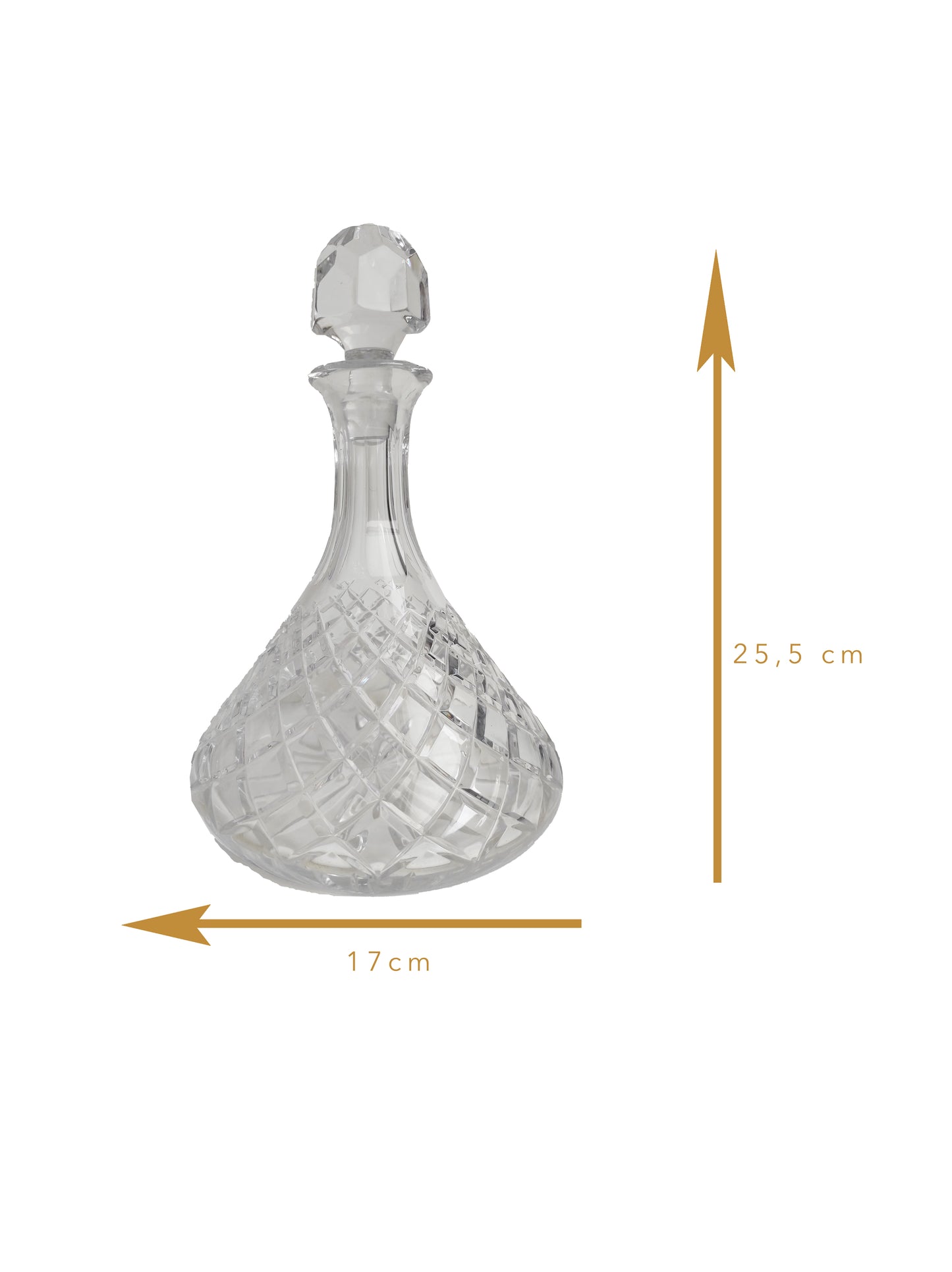 Carafe à décanter en cristal