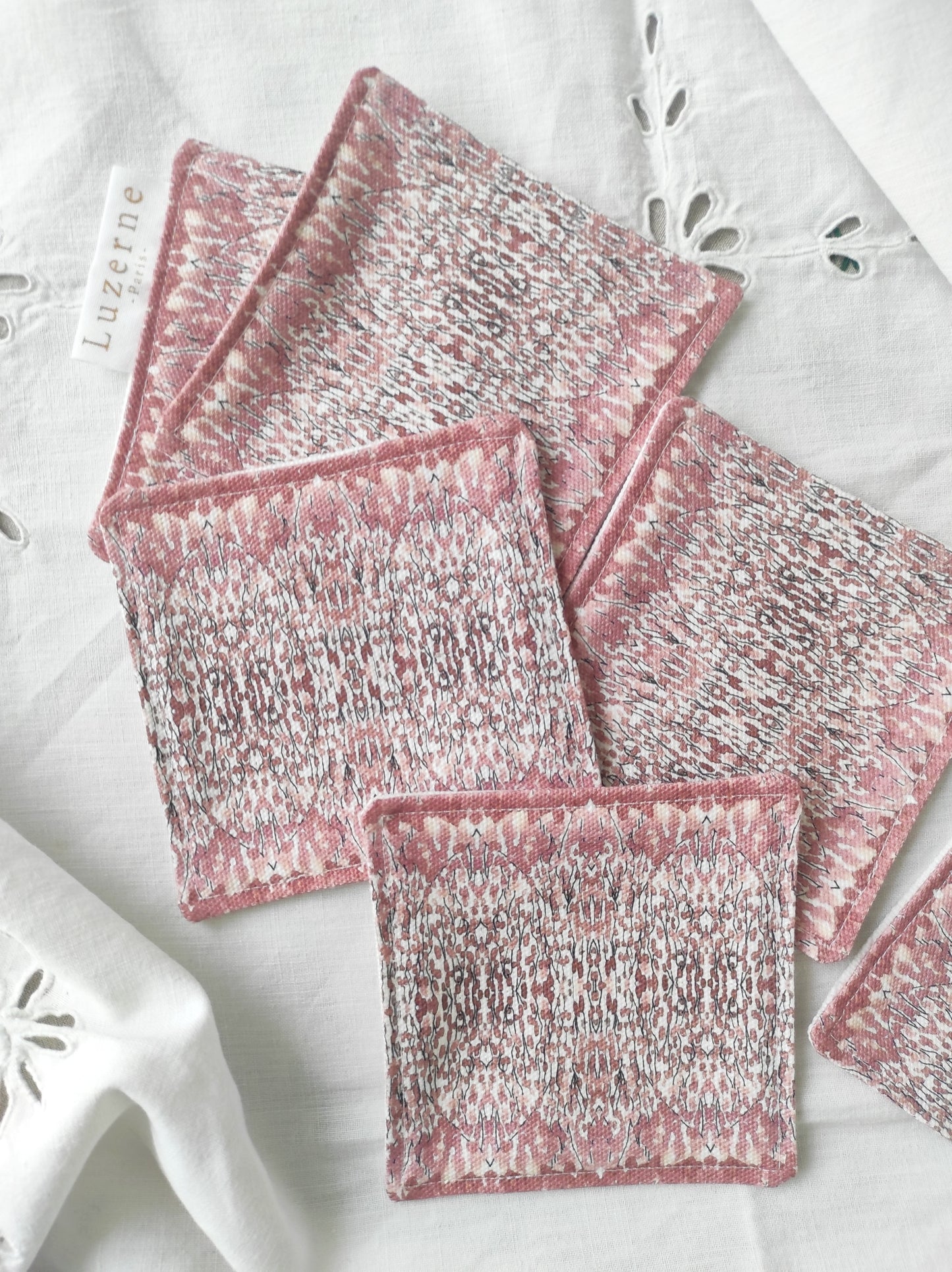Six dessous de verre Rosa