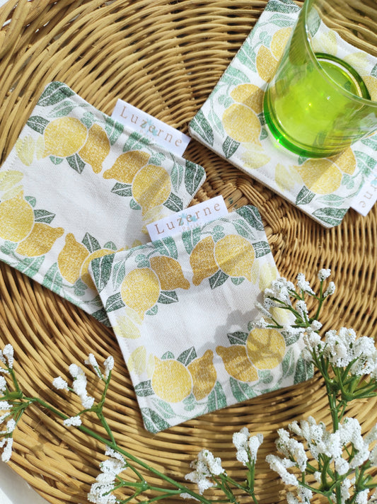 Quatre dessous de verre Balade sous les citronniers