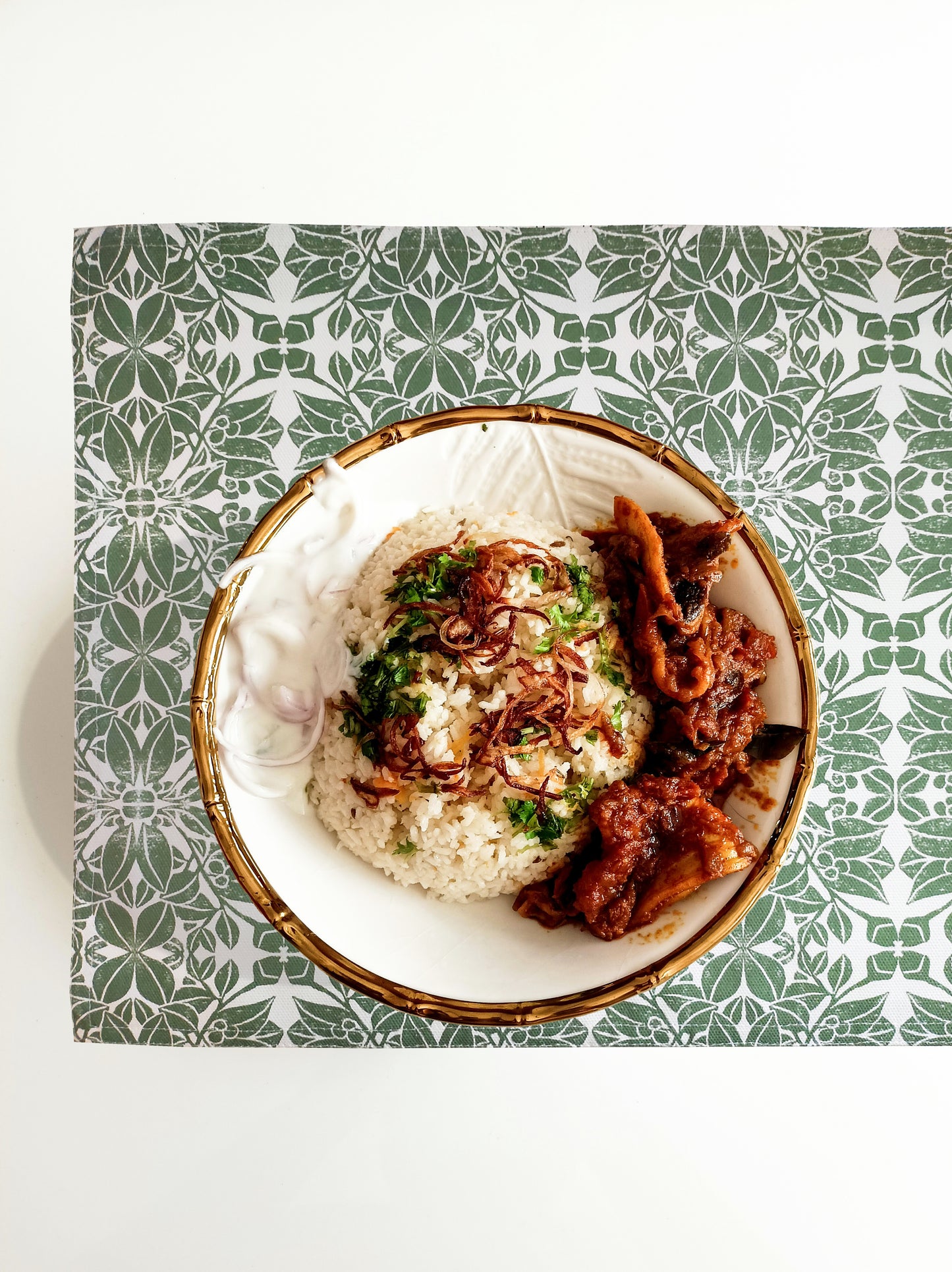 Set de table Entrelacs Vert