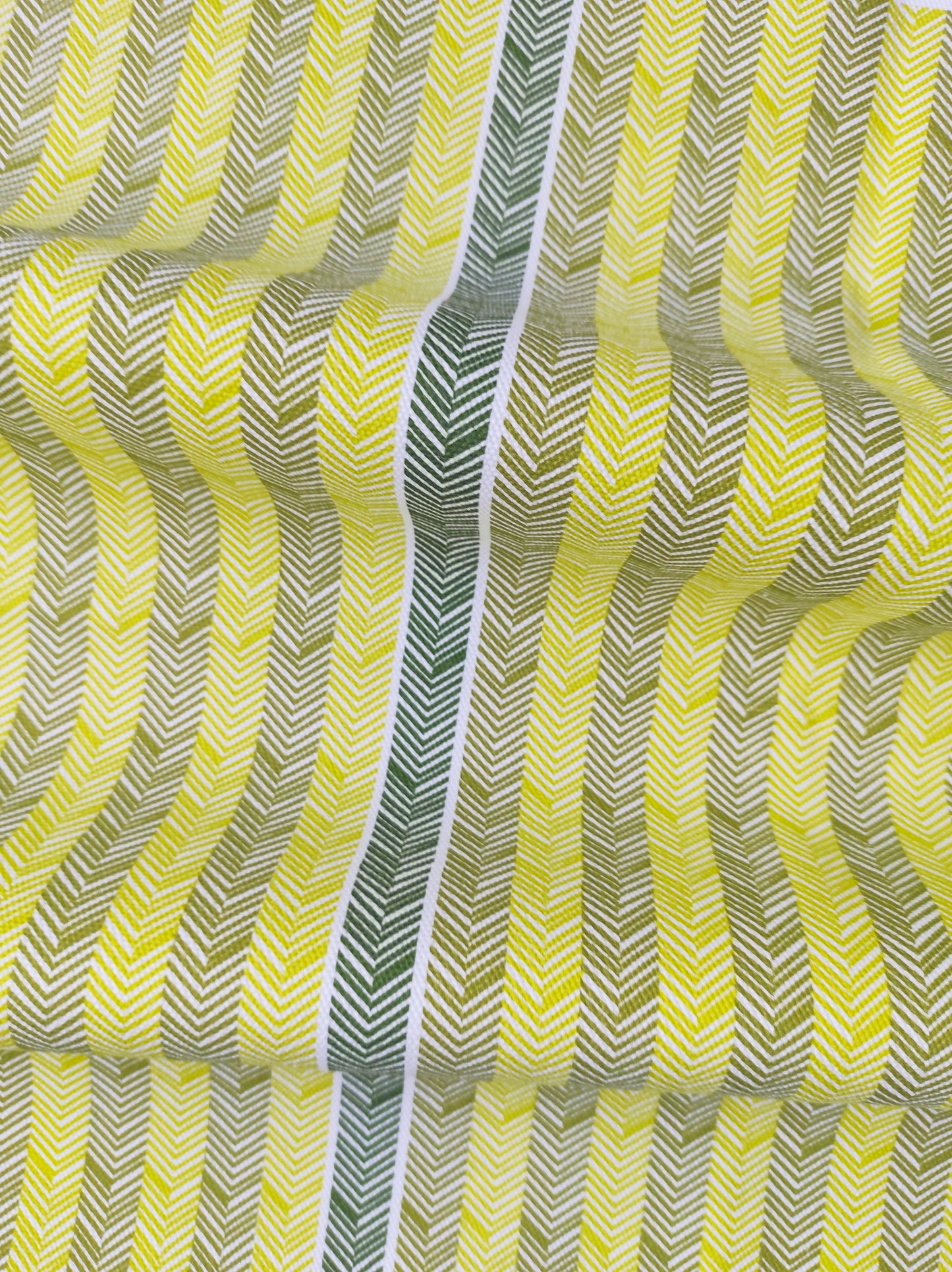 Chevrons Citrus et vert