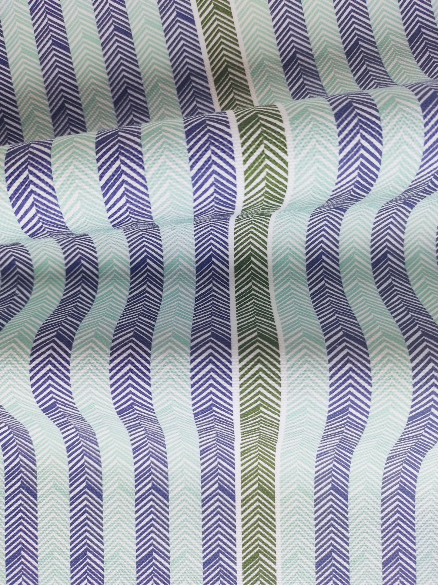 Chevrons Bleu et vert