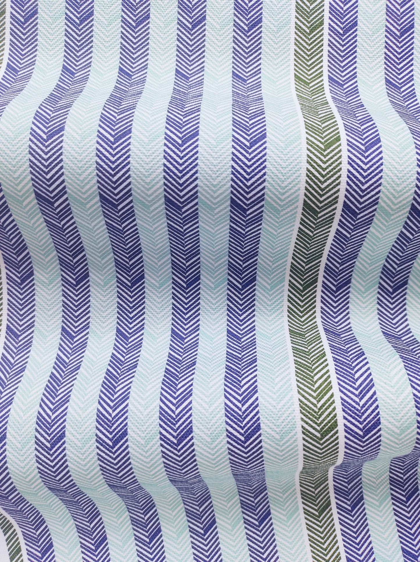 Chevrons Bleu et vert