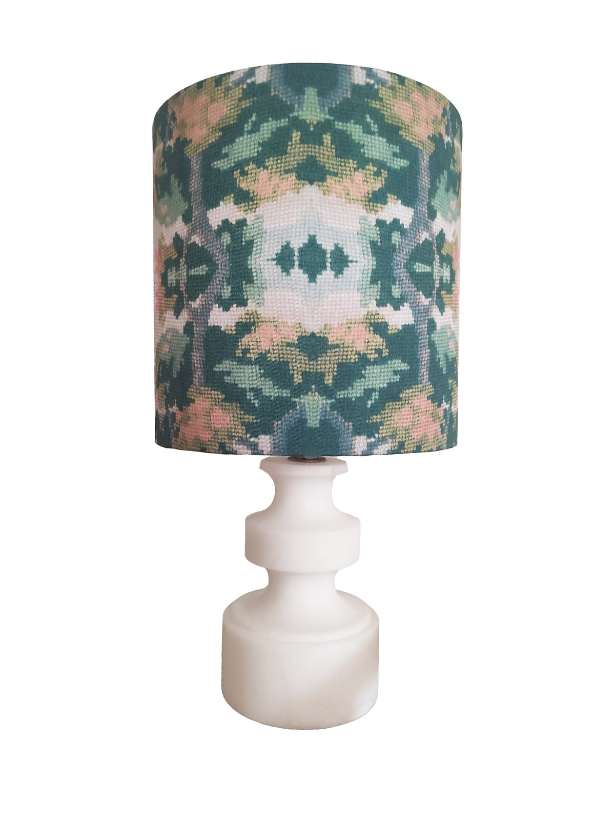 Deux lampes Tapestry I pied en albatre