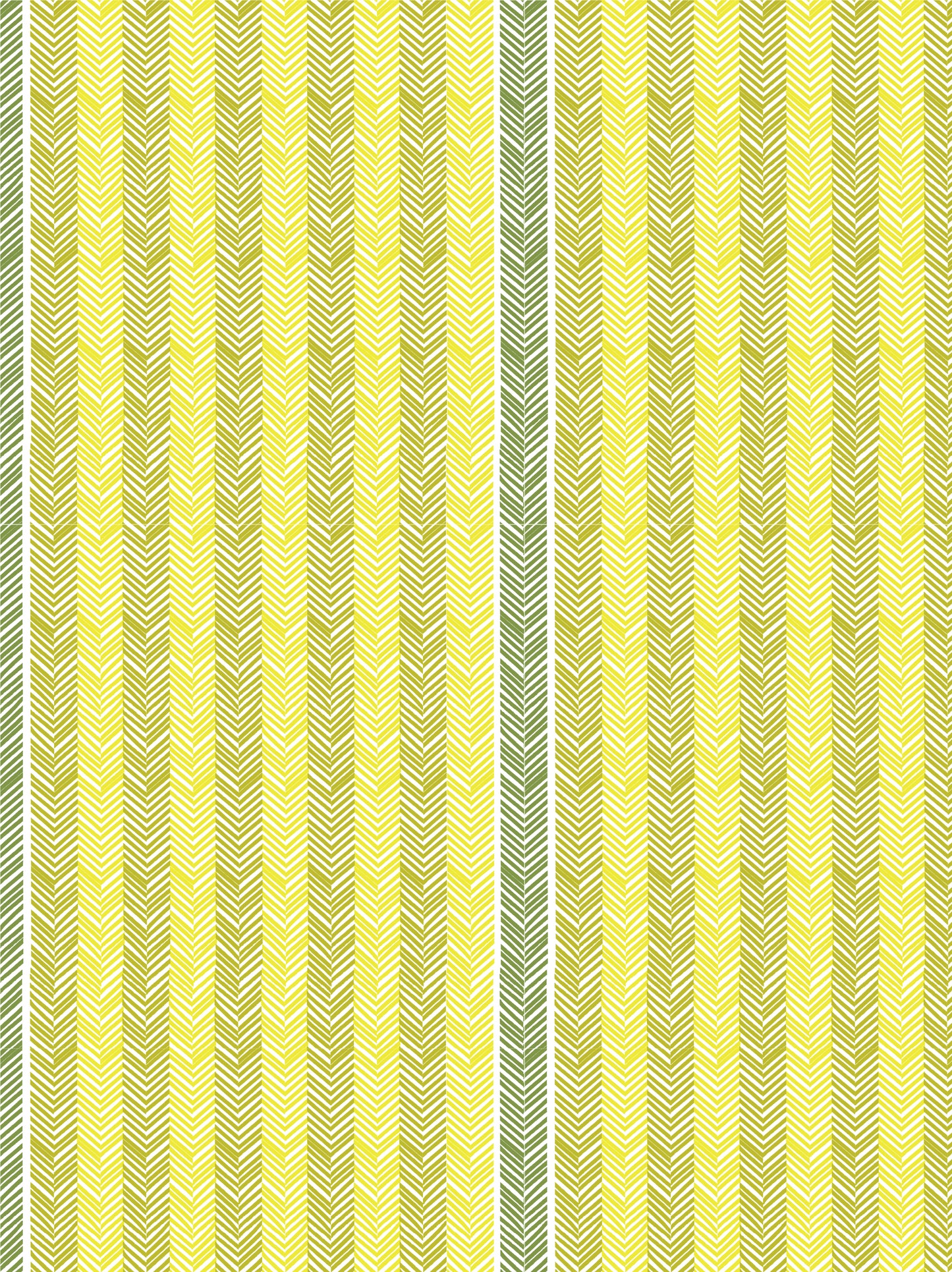 Chevrons Citrus et vert