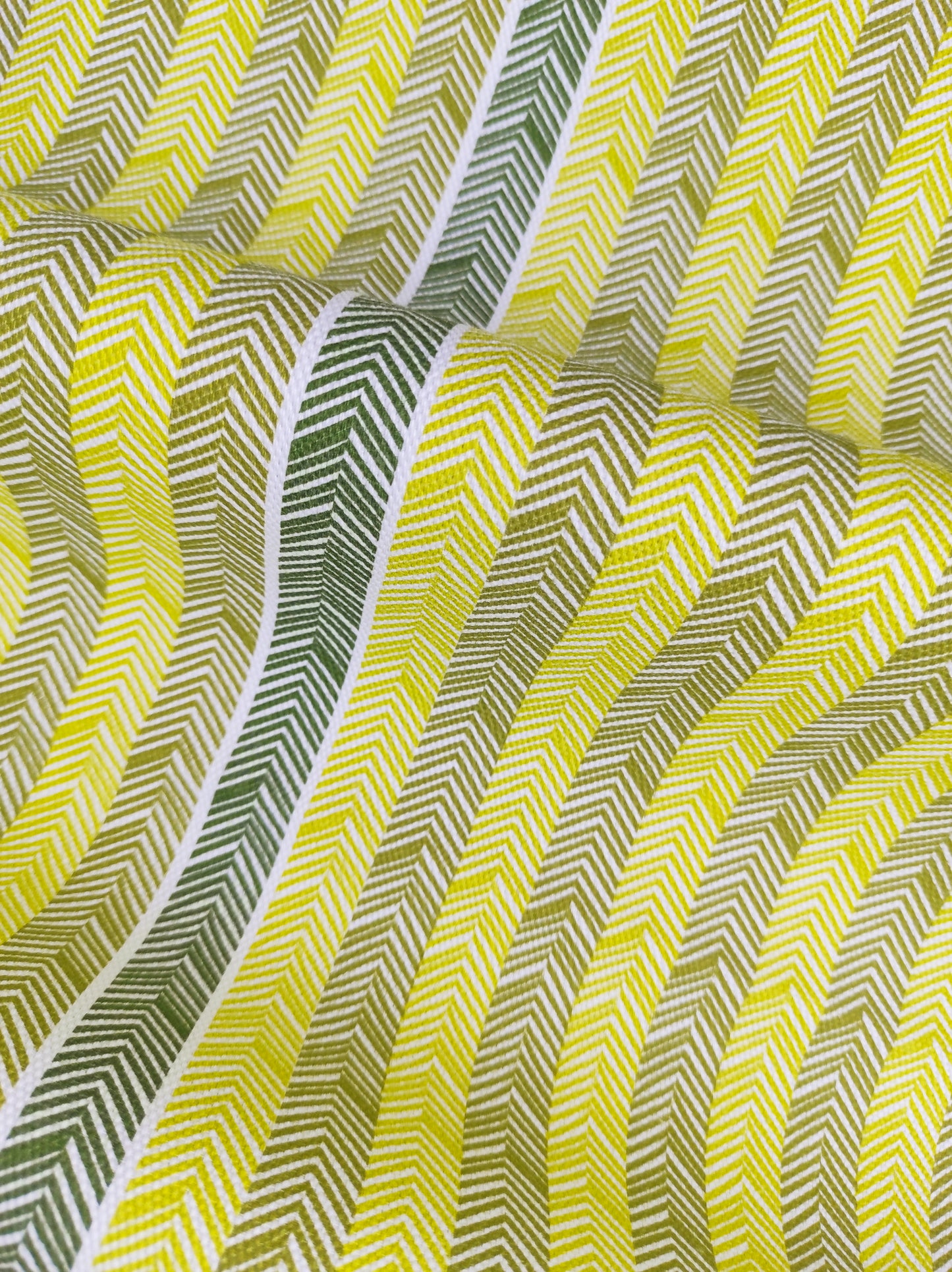 Chevrons Citrus et vert