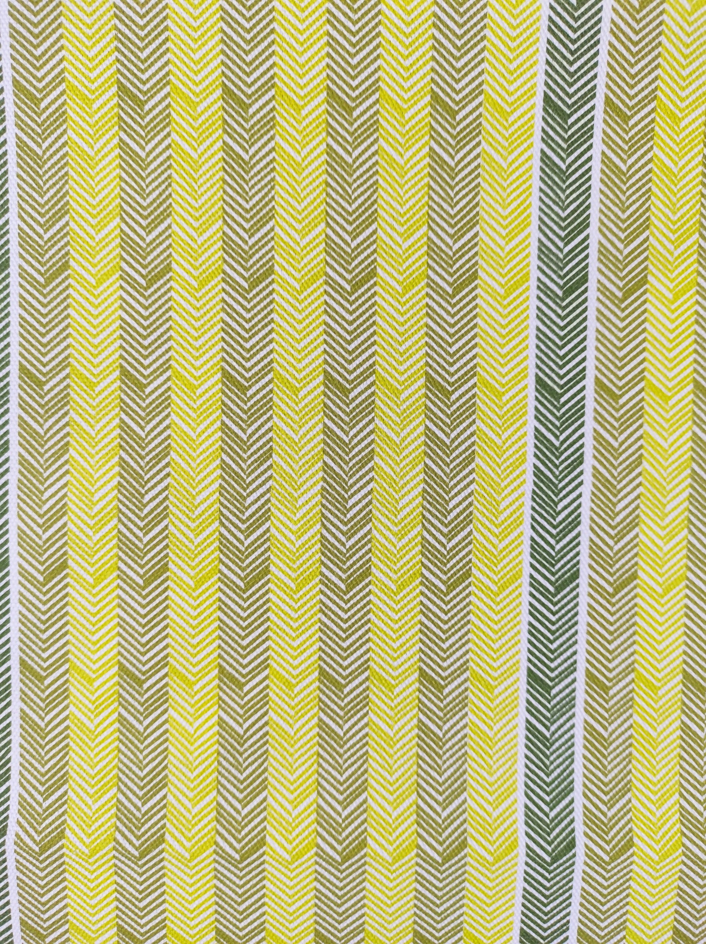 Chevrons Citrus et vert
