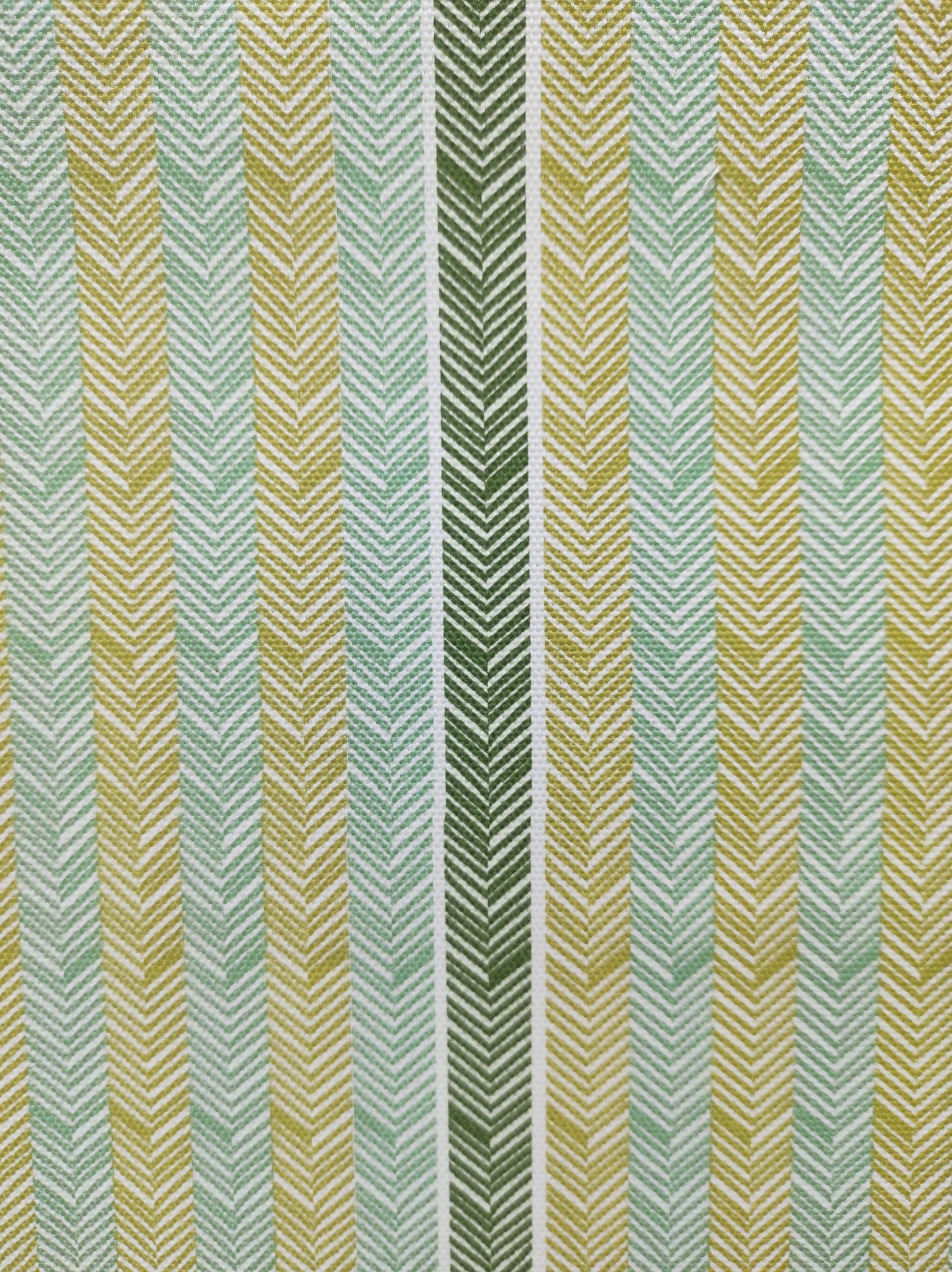 Chevrons Amande et vert