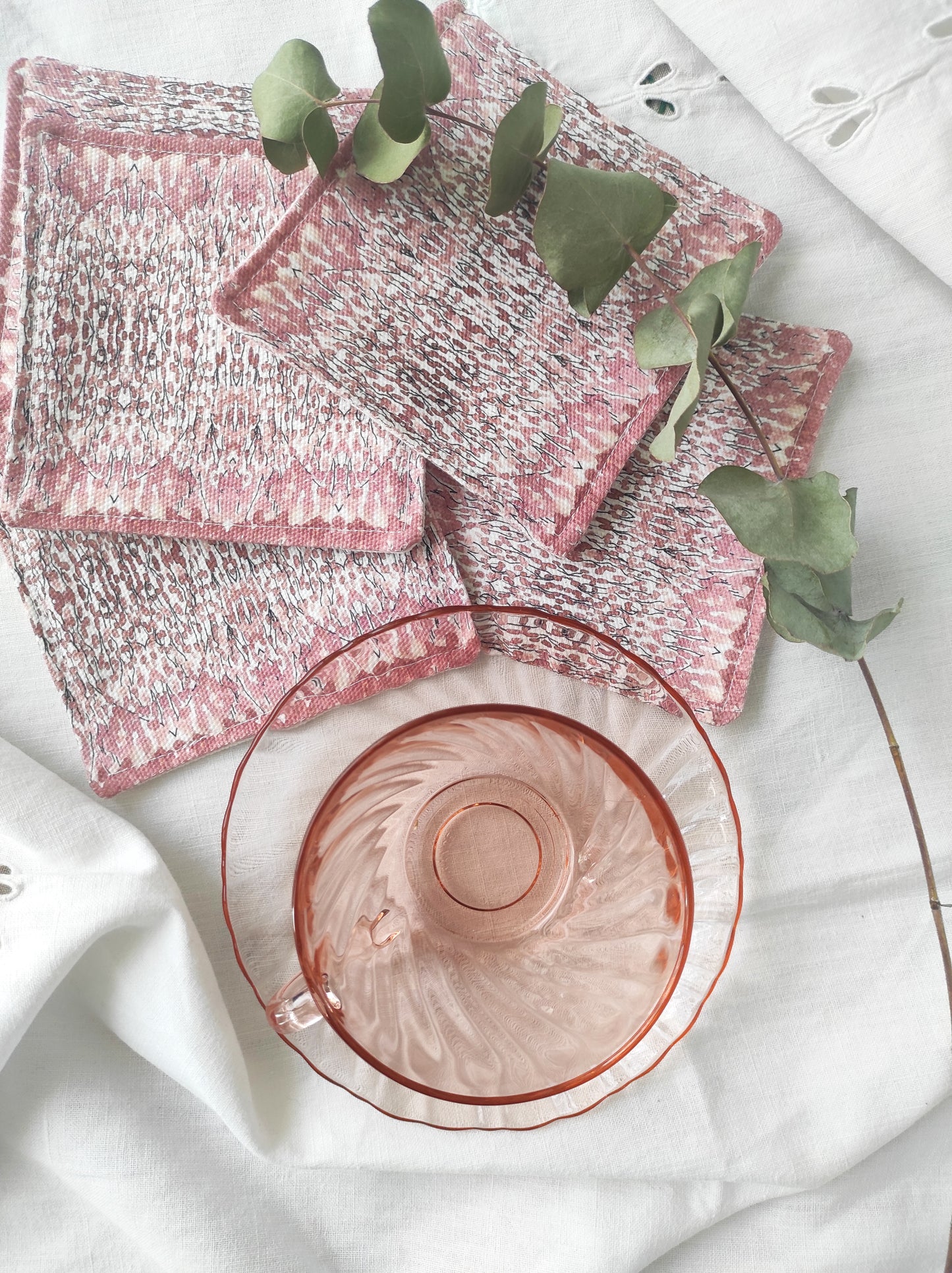 Six dessous de verre Rosa